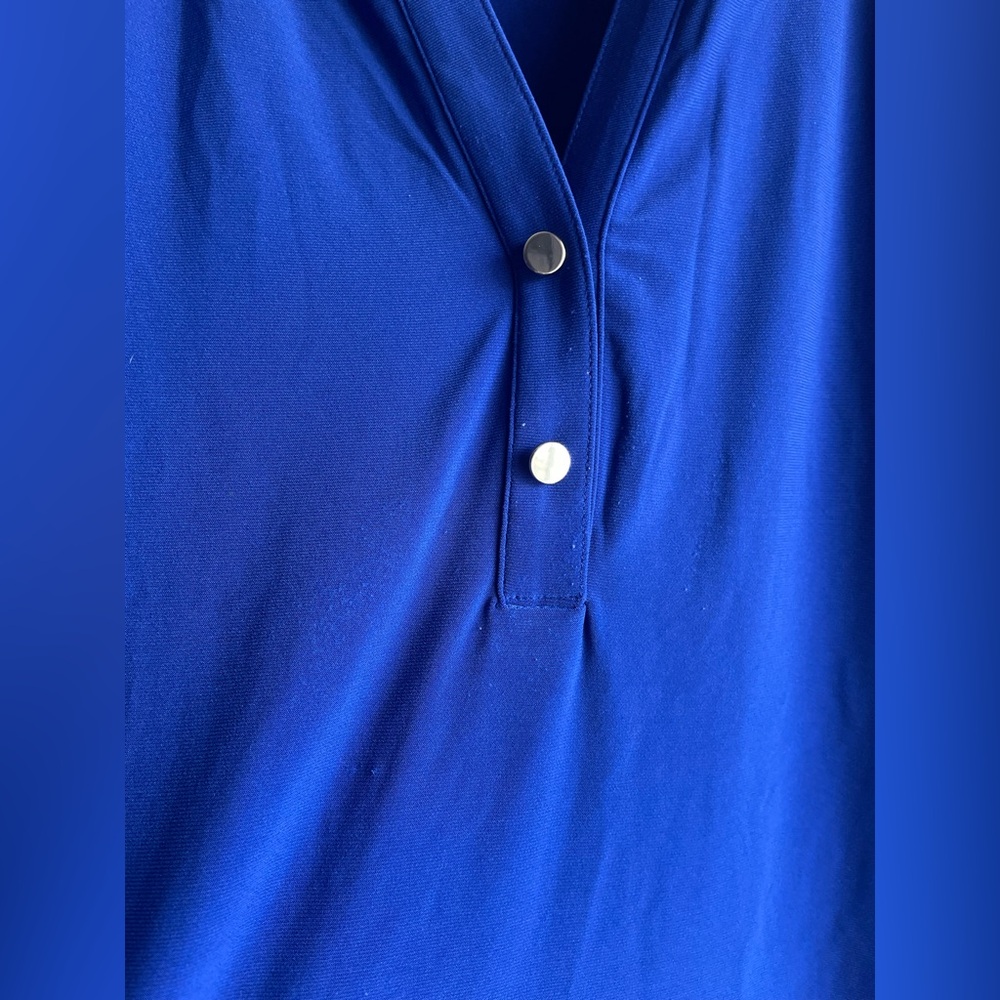 Anne Klein Blue Women Blouse Size PXL - Picture 4 of 8